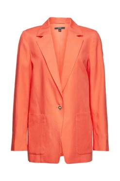 ESPRIT Langer 1-Knopf-Blazer Coral Orange