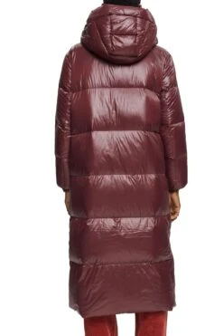 ESPRIT Langer Steppmantel Bordeaux Red -Esprit Verkauf esprit langer steppmantel bordeaux red 2