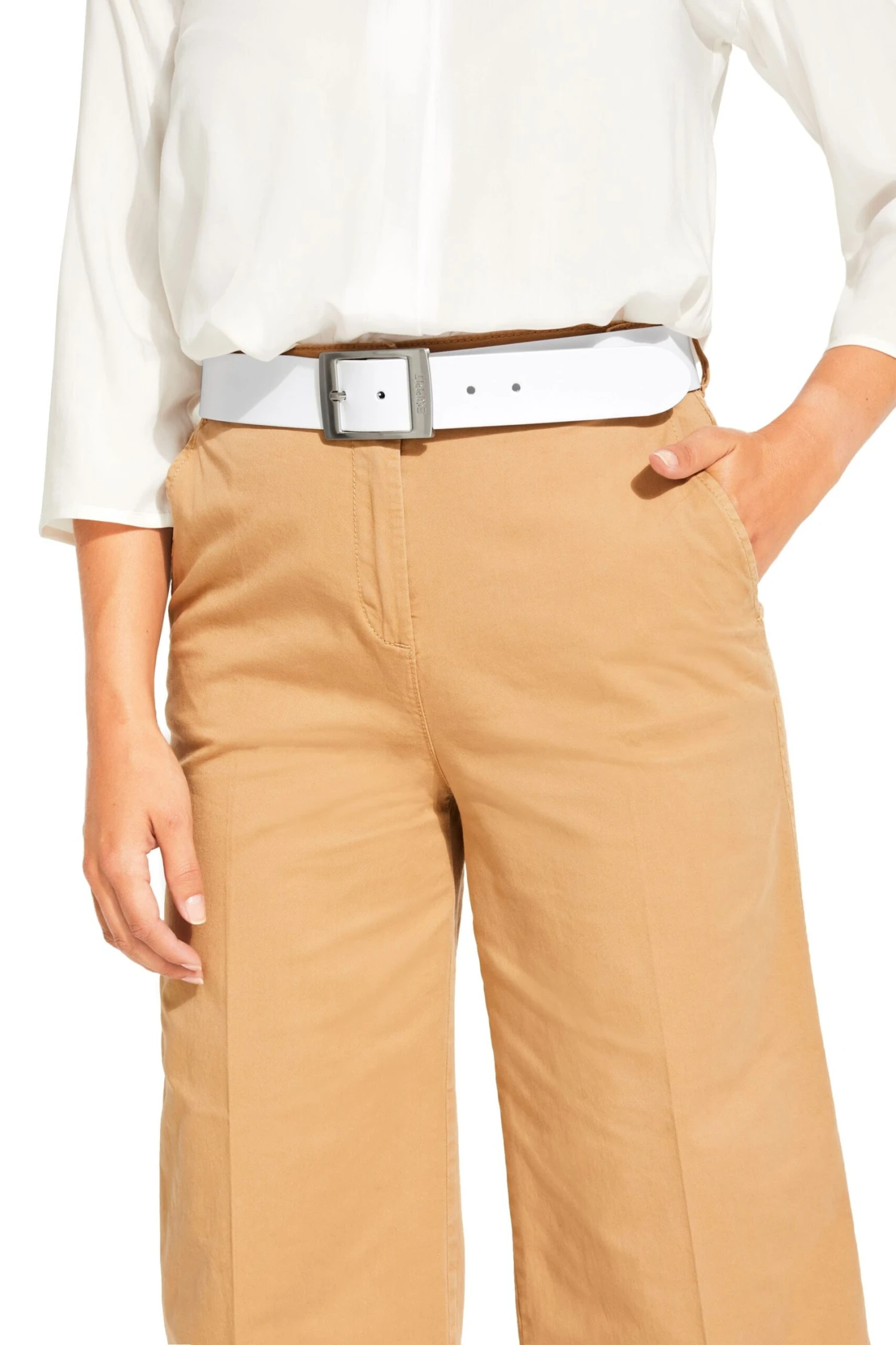 ESPRIT Ledergürtel White 2 ESPRIT Ledergürtel White - Image 2