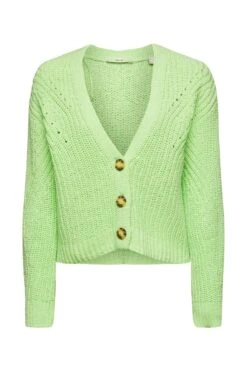 ESPRIT Locker Gestrickter Cardigan Citrus Green