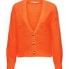 ESPRIT Locker Gestrickter Cardigan Orange Red