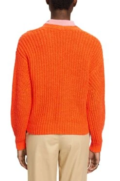 ESPRIT Locker Gestrickter Cardigan Orange Red -Esprit Verkauf esprit locker gestrickter cardigan orange red 2