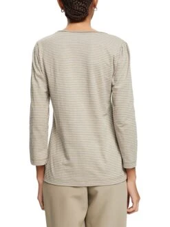 ESPRIT Longsleeve In Beige/ Weiß -Esprit Verkauf esprit longsleeve in beige weiss 2