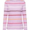 ESPRIT Longsleeve In Mehrfarbigem Streifendesign Lilac