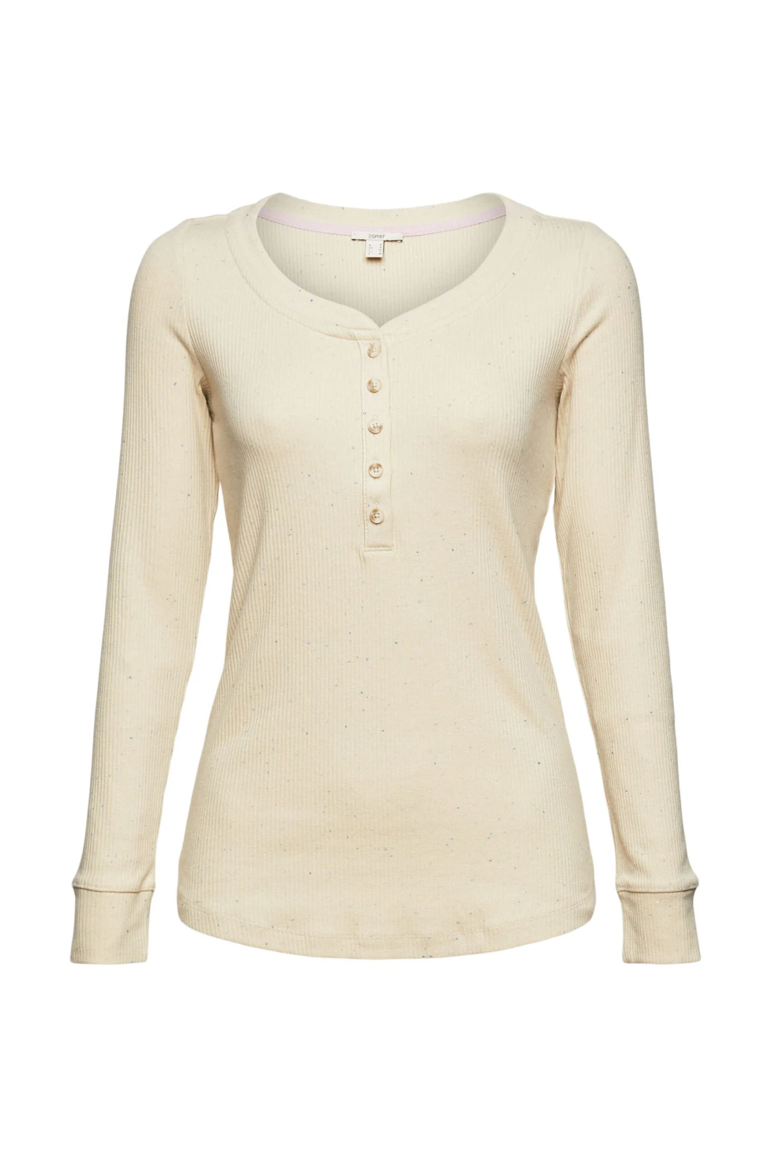 ESPRIT Longsleeve Mit Effektgarn Sand 1 ESPRIT Longsleeve Mit Effektgarn Sand