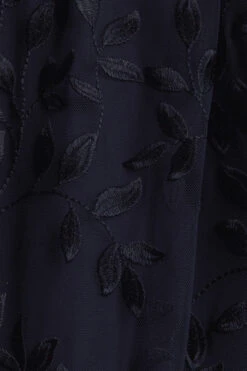 ESPRIT Maxirock Mit Blätter-Applikationen Navy -Esprit Verkauf esprit maxirock mit blatter applikationen navy 3