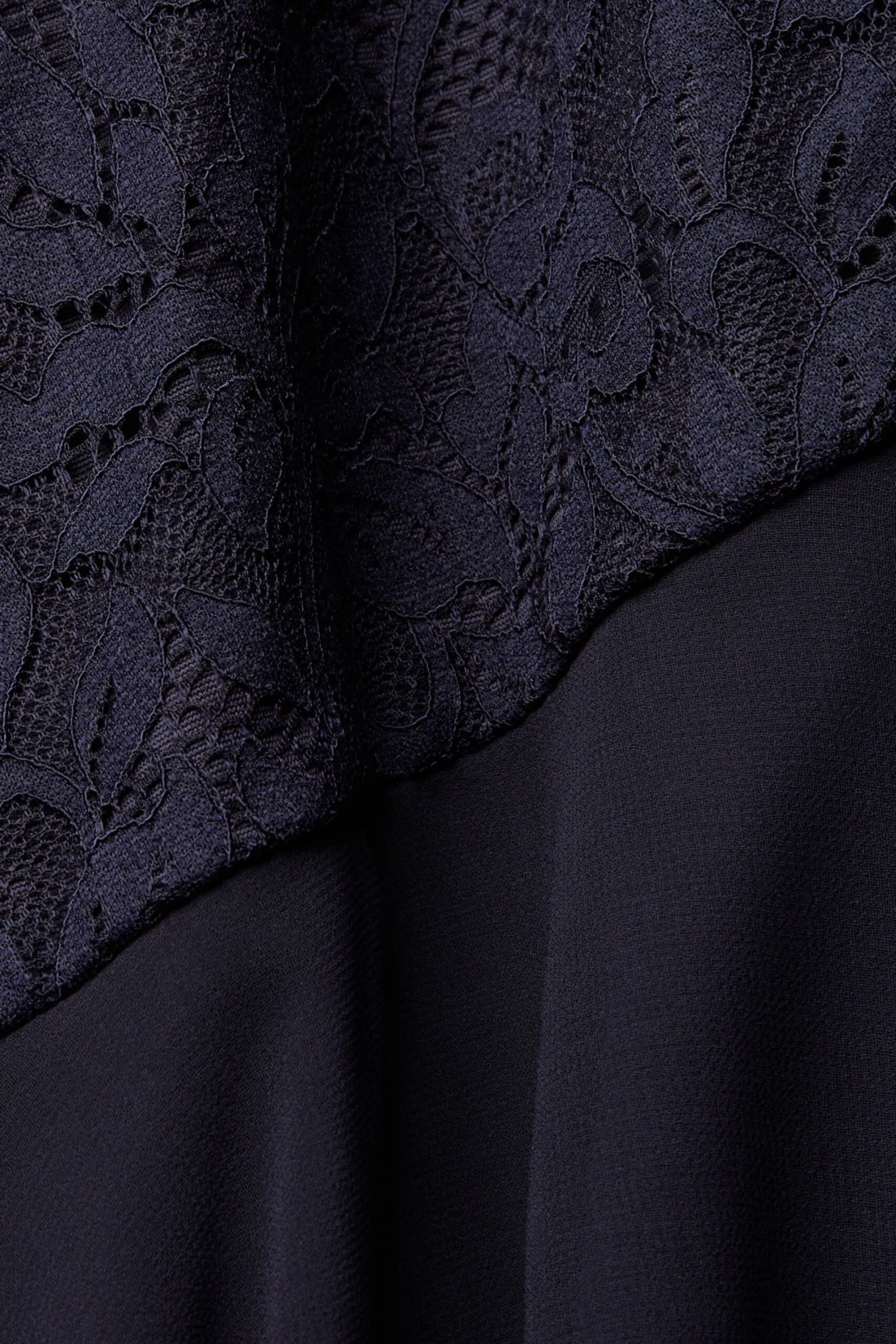 ESPRIT Midikleid Mit Spitze Navy 4 ESPRIT Midikleid Mit Spitze Navy - Image 4