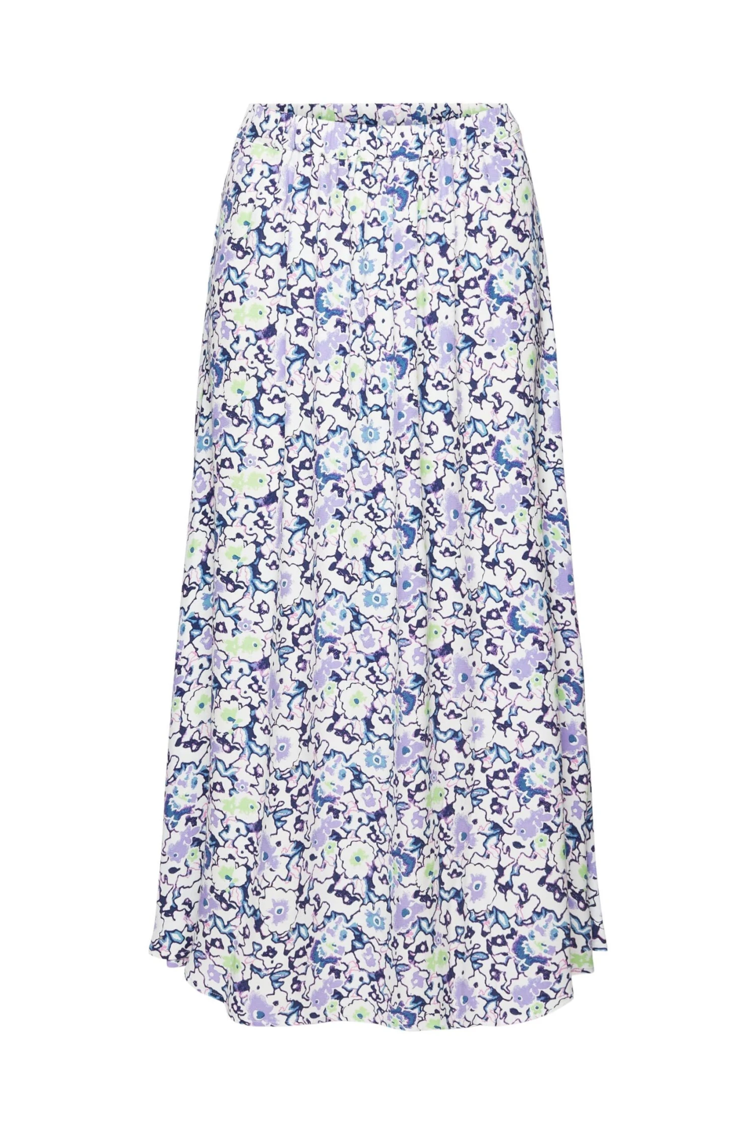 ESPRIT Midirock Mit Allover-Blumenmuster White 1 ESPRIT Midirock Mit Allover-Blumenmuster White
