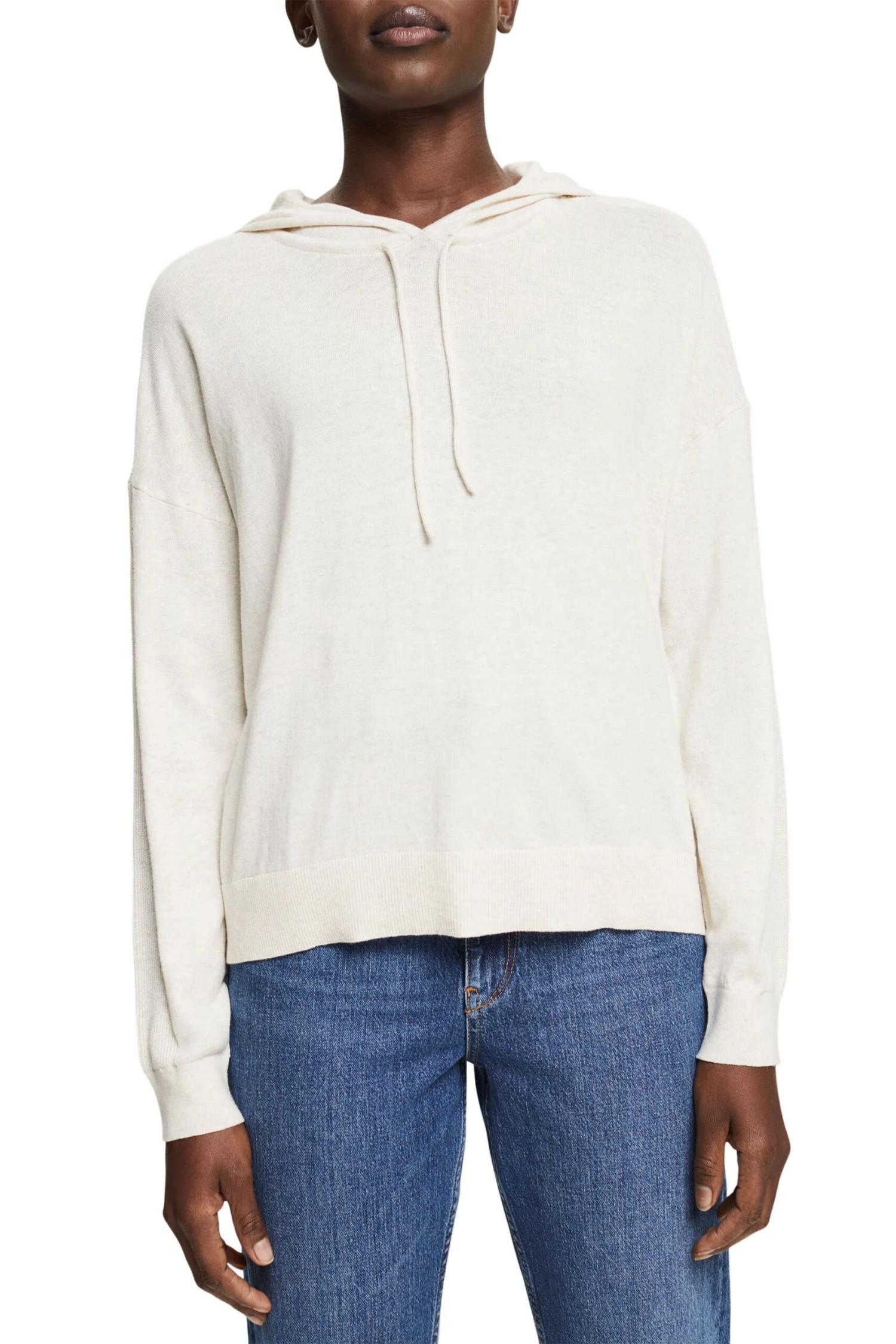 ESPRIT Pullover Mit Hoodie Sand 2 ESPRIT Pullover Mit Hoodie Sand - Image 2