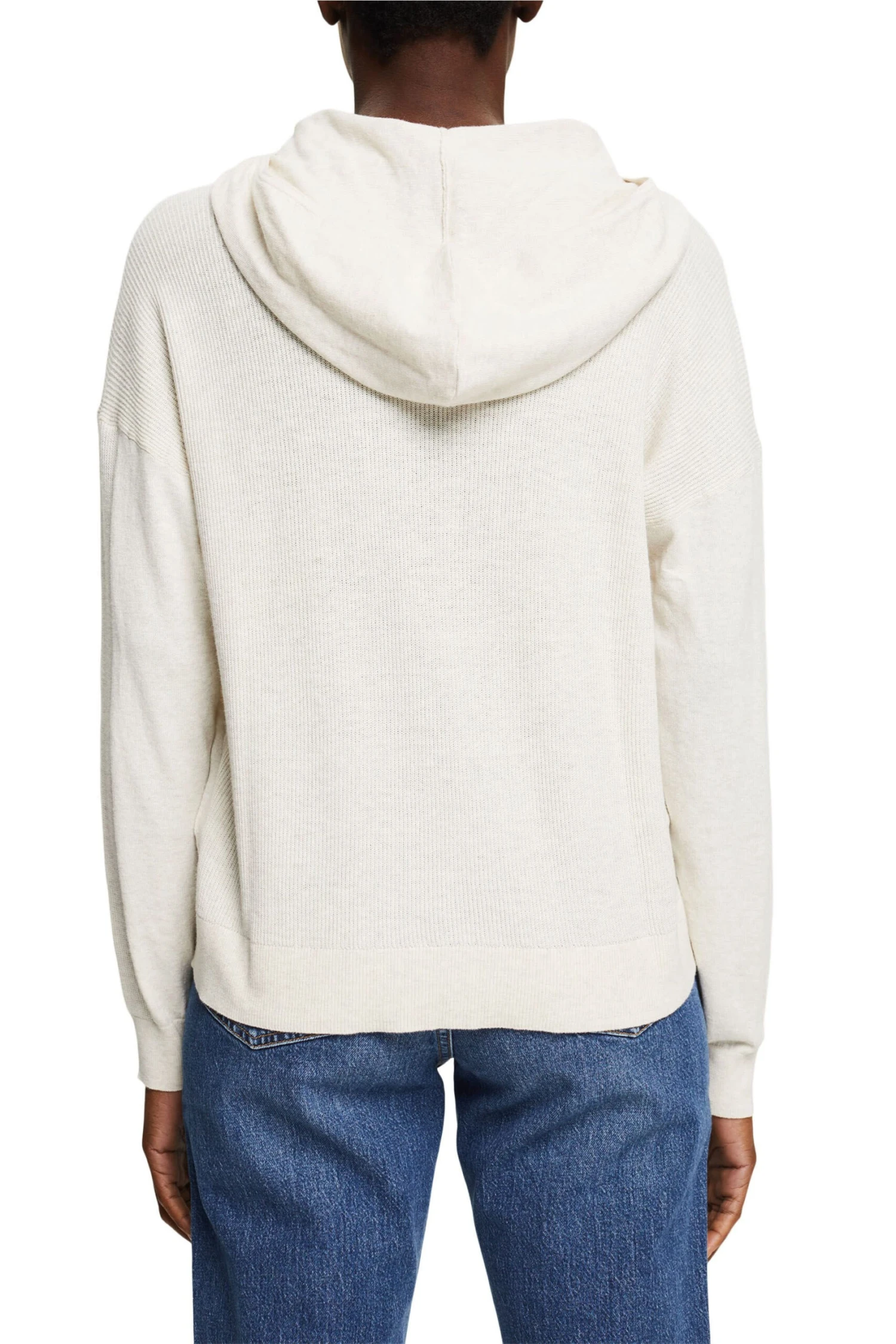 ESPRIT Pullover Mit Hoodie Sand 3 ESPRIT Pullover Mit Hoodie Sand - Image 3