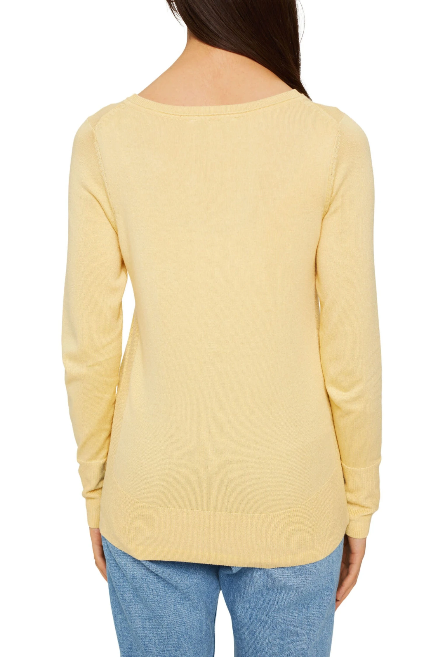 ESPRIT Pullover Mit Saum Dusty Yellow 3 ESPRIT Pullover Mit Saum Dusty Yellow - Image 3