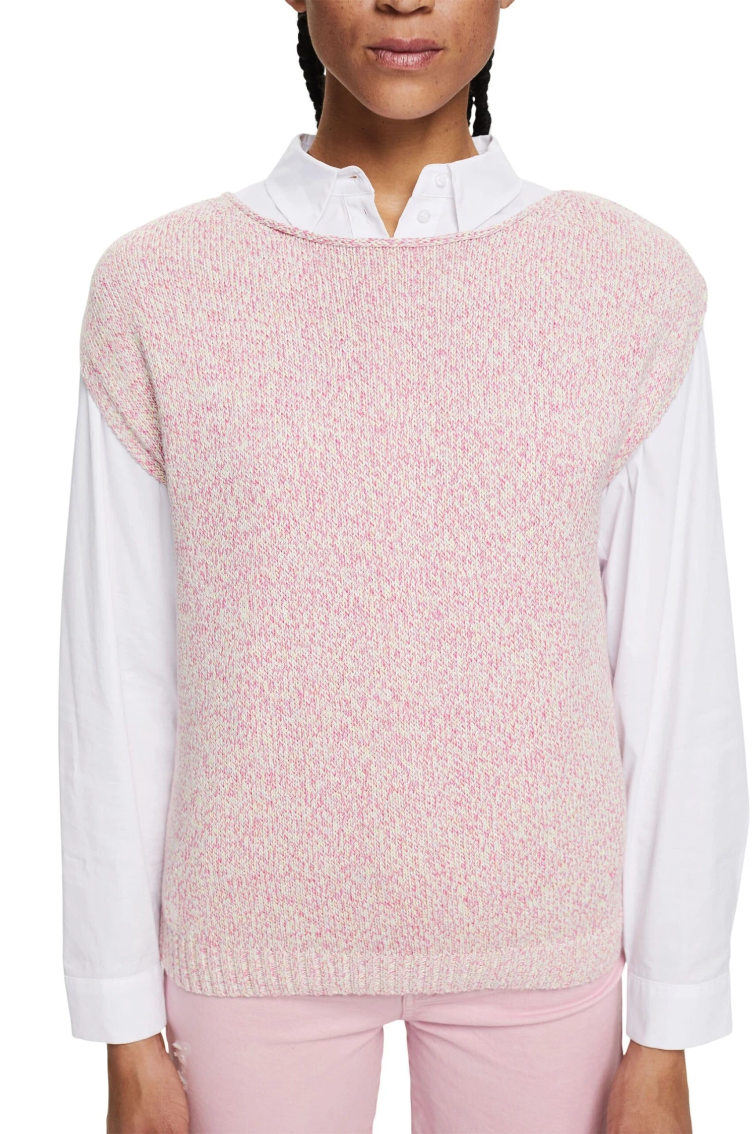 ESPRIT Pullunder In Bunt Melierter Optik Off White 4 2 ESPRIT Pullunder In Bunt Melierter Optik Off White 4 - Image 2