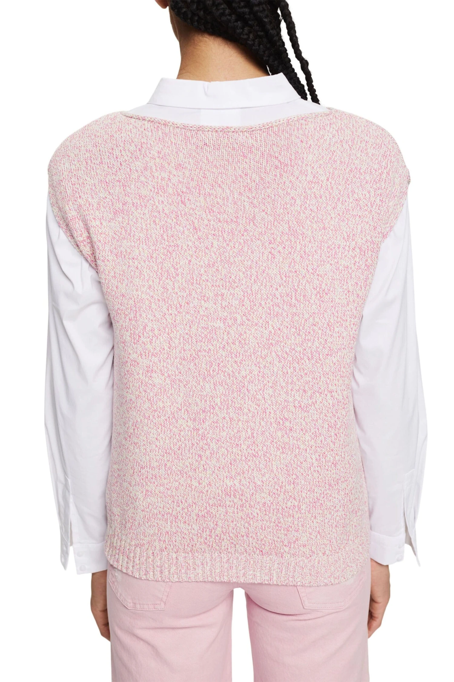 ESPRIT Pullunder In Bunt Melierter Optik Off White 4 3 ESPRIT Pullunder In Bunt Melierter Optik Off White 4 - Image 3