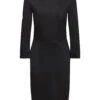 ESPRIT Punto-Minikleid Black