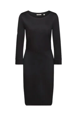 ESPRIT Punto-Minikleid Black