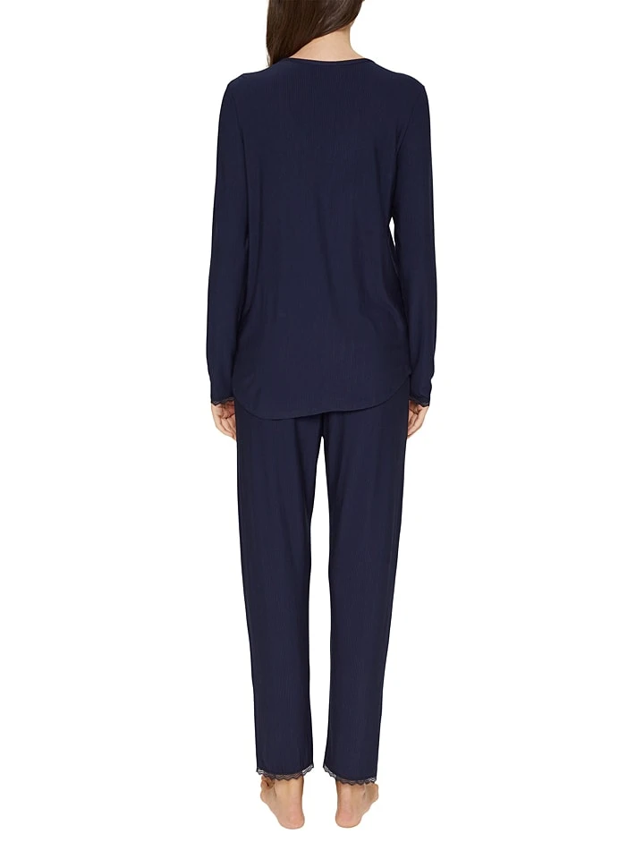ESPRIT Pyjama In Dunkelblau 3 ESPRIT Pyjama In Dunkelblau - Image 3