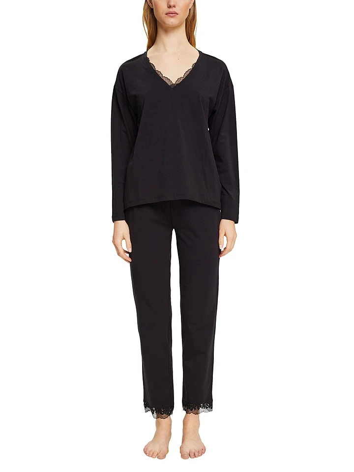 ESPRIT Pyjama In Schwarz 2 ESPRIT Pyjama In Schwarz - Image 2