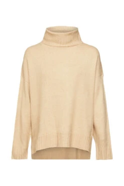 ESPRIT Rollkragenpullover Sand