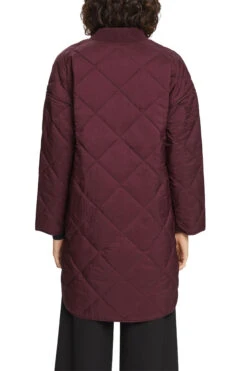 ESPRIT Steppmantel Mit Geripptem Kragen Bordeaux Red -Esprit Verkauf esprit steppmantel mit geripptem kragen bordeaux red 2