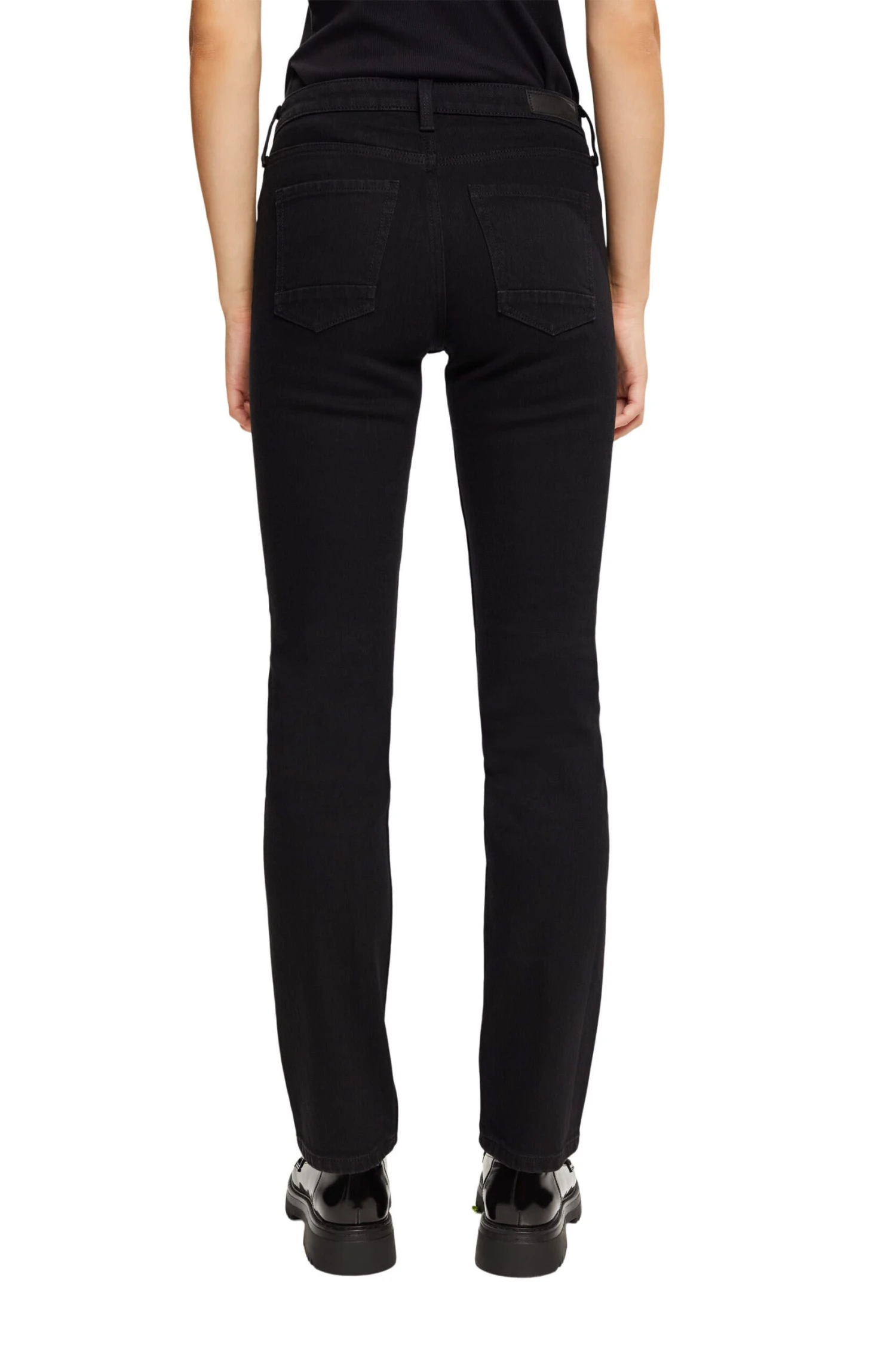 ESPRIT Straight Leg Jeans Black Rinse 3 ESPRIT Straight Leg Jeans Black Rinse - Image 3