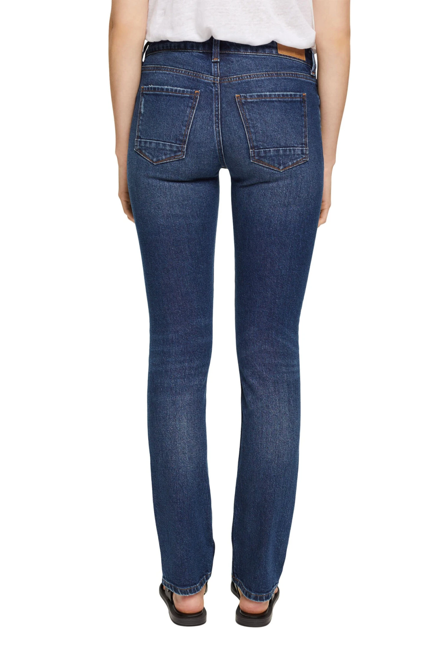 ESPRIT Straight Leg Jeans Blue Dark Washed 3 ESPRIT Straight Leg Jeans Blue Dark Washed - Image 3