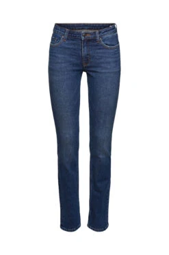 ESPRIT Straight Leg Jeans Blue Dark Washed