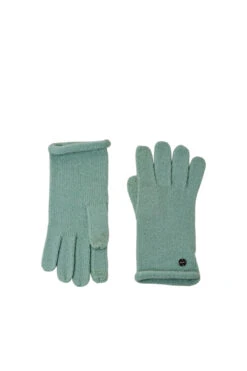 ESPRIT Strickhandschuhe Mit Rollkante Light Aqua Green