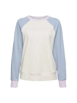 ESPRIT Sweatshirt In Creme/ Hellblau