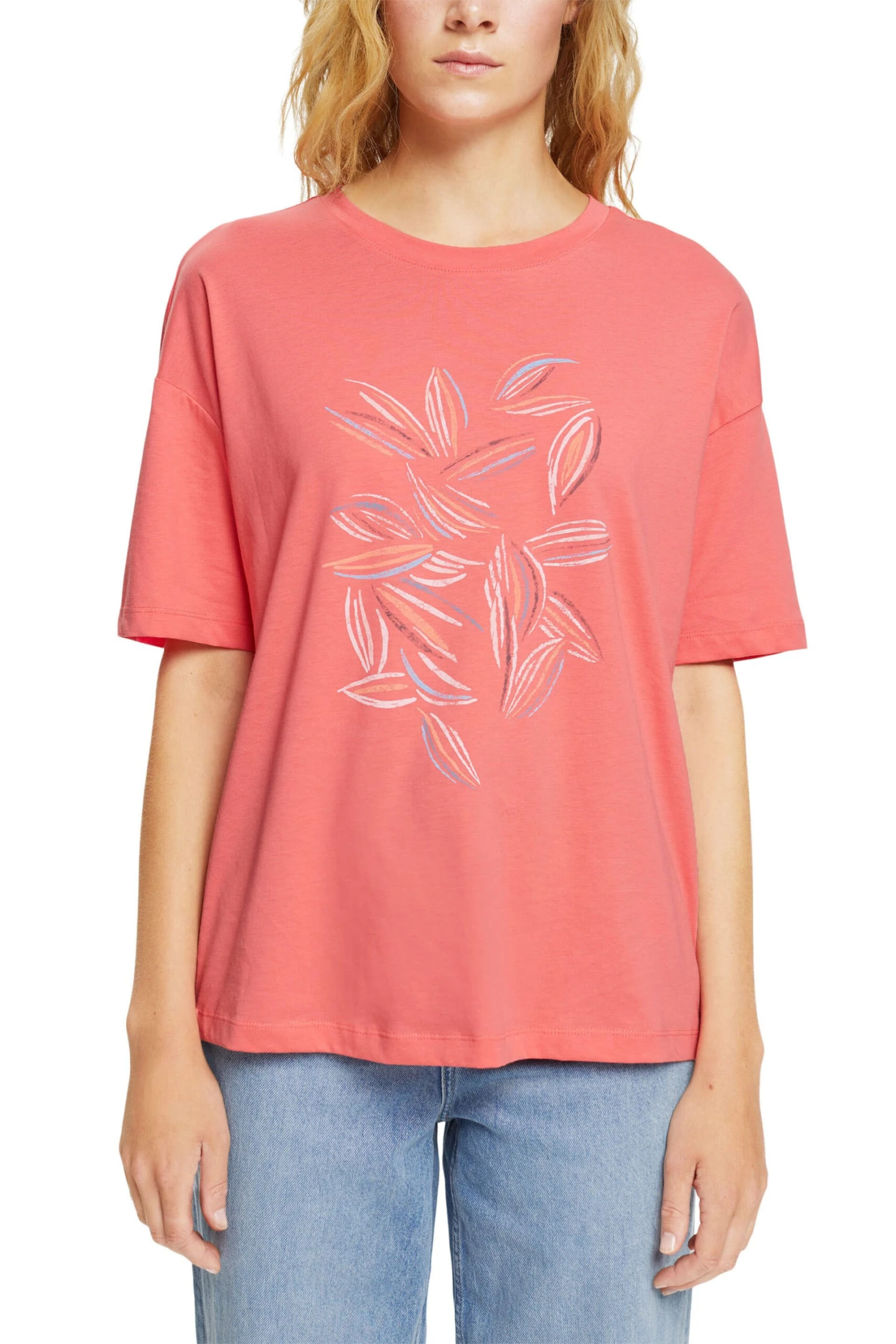 ESPRIT T-Shirt Coral Red 2 ESPRIT T-Shirt Coral Red - Image 2