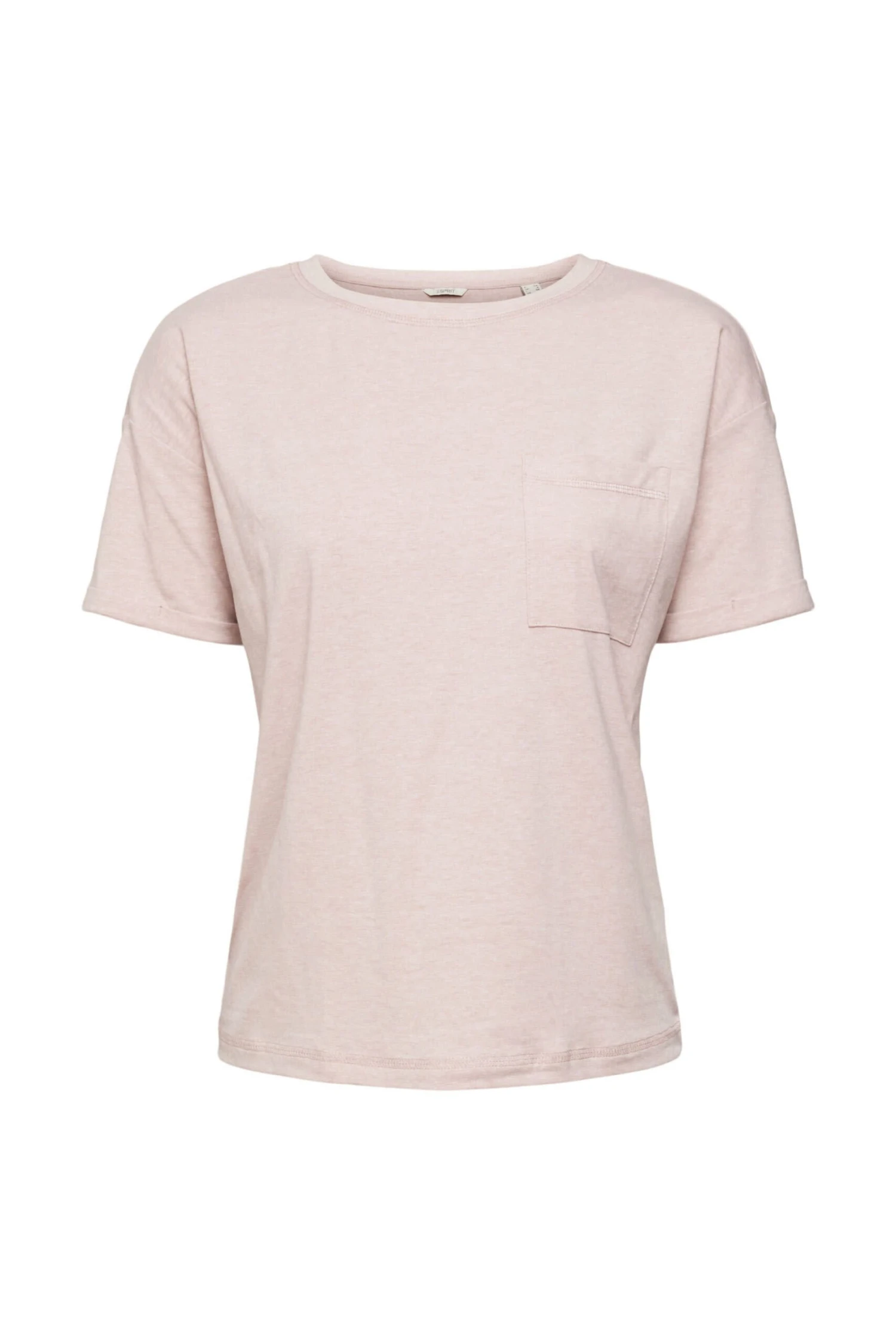 ESPRIT T-Shirt Mit Brusttasche Old Pink 1 ESPRIT T-Shirt Mit Brusttasche Old Pink