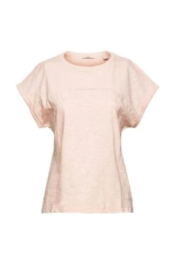 ESPRIT T-Shirt Mit Logo-Stickerei Nude