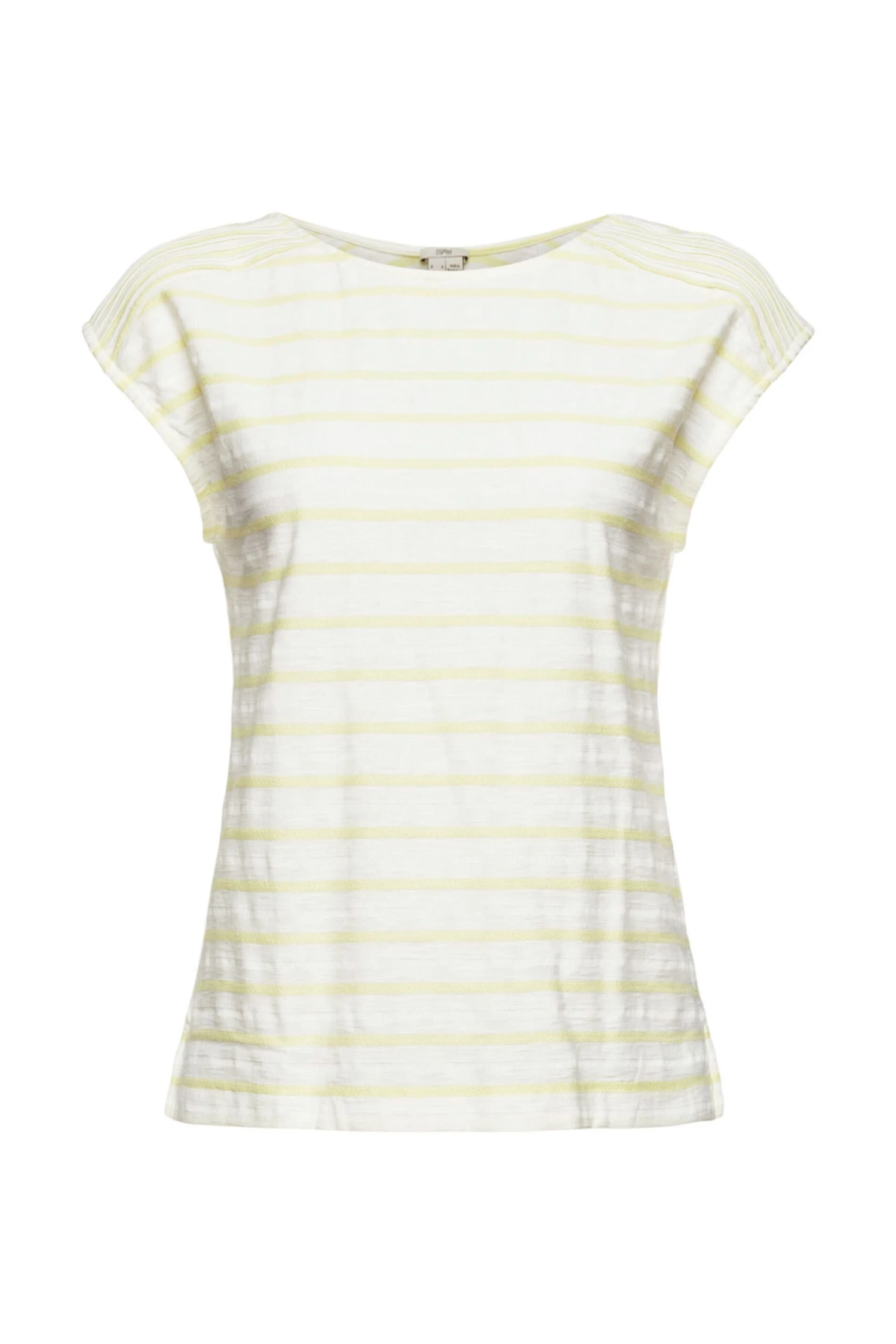 ESPRIT T-Shirt Mit Strukturstreifen Citrus Green 1 ESPRIT T-Shirt Mit Strukturstreifen Citrus Green