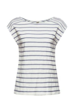 ESPRIT T-Shirt Mit Strukturstreifen Light Blue Lavender