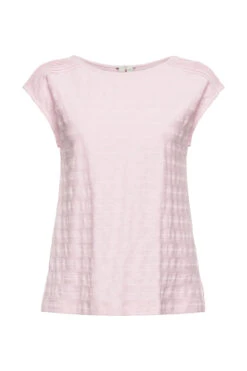 ESPRIT T-Shirt Mit Strukturstreifen Light Pink