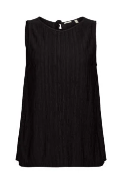 ESPRIT Top Mit Crinkle-Effekt Black