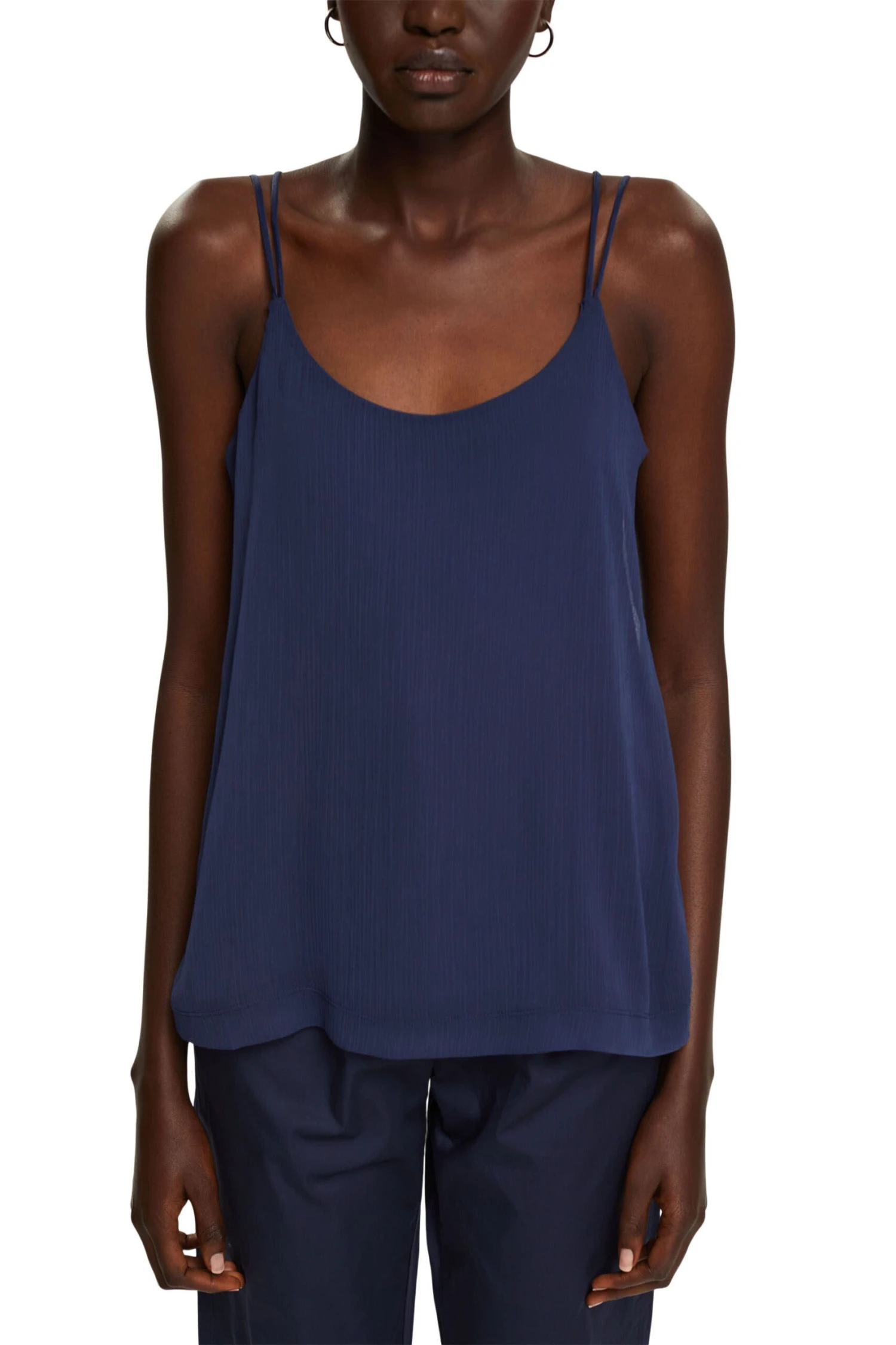 ESPRIT Top Mit Doppelten Spaghettiträgern Dark Blue 2 ESPRIT Top Mit Doppelten Spaghettiträgern Dark Blue - Image 2